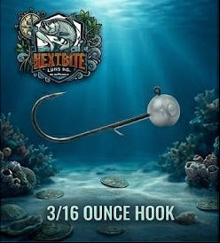 2/0 jighead hooks (3 pack)
