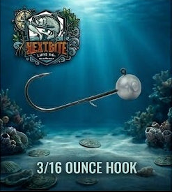 3/16 ounce jighead hooks (3 pack)