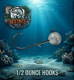 1/2 ounce jighead hooks (3 pack)