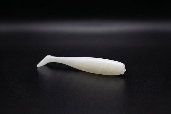 White Ice - 3.2" paddle tail (5 pack)