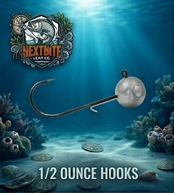2/0 jighead hooks (3 pack)